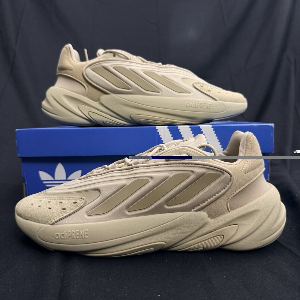 Size 9 Adidas Ozelia GV7685 Sneaker Mens Savanna Lace Up Lifestyle Shoes Beige